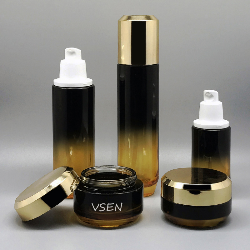 化妆品包装瓶子 希思黎化妆品套装瓶子 亮金化妆(图2)